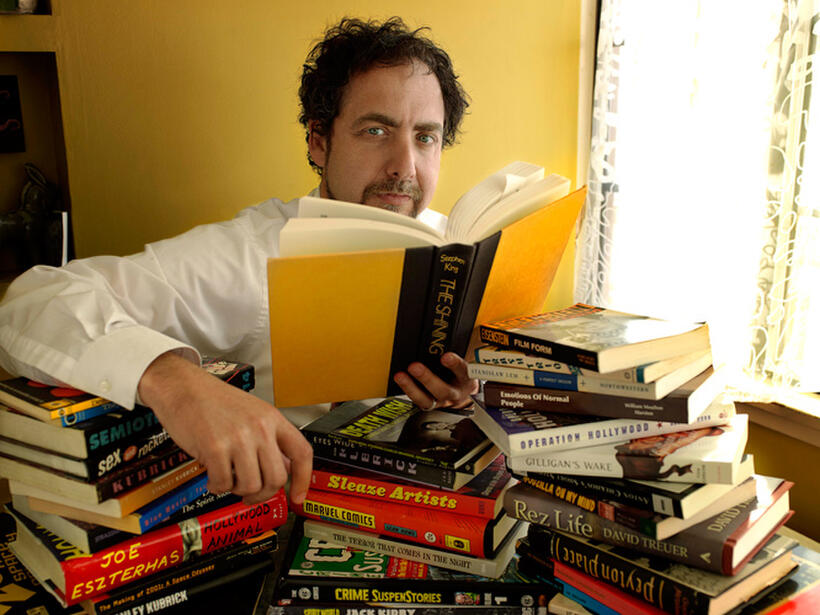 Director Rodney Ascher on the set of "Room 237."