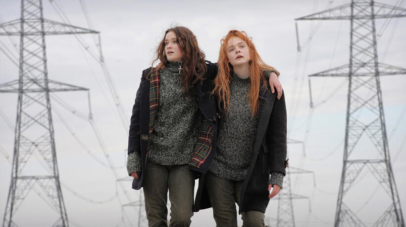 Alice Englert and Elle Fanning in "Ginger & Rosa."