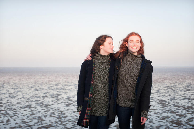 Alice Englert and Elle Fanning in "Ginger & Rosa."