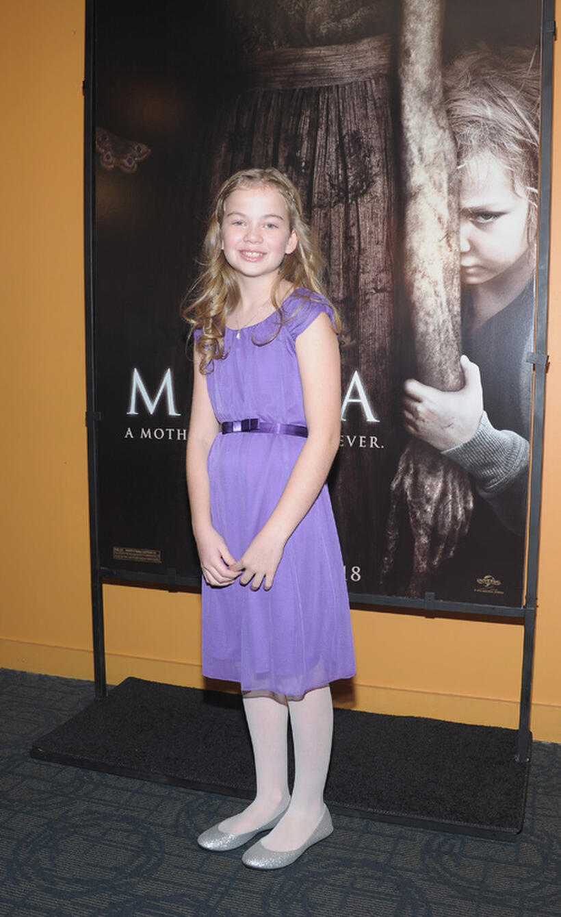 Megan Charpentier at the New York premiere of "Mama."