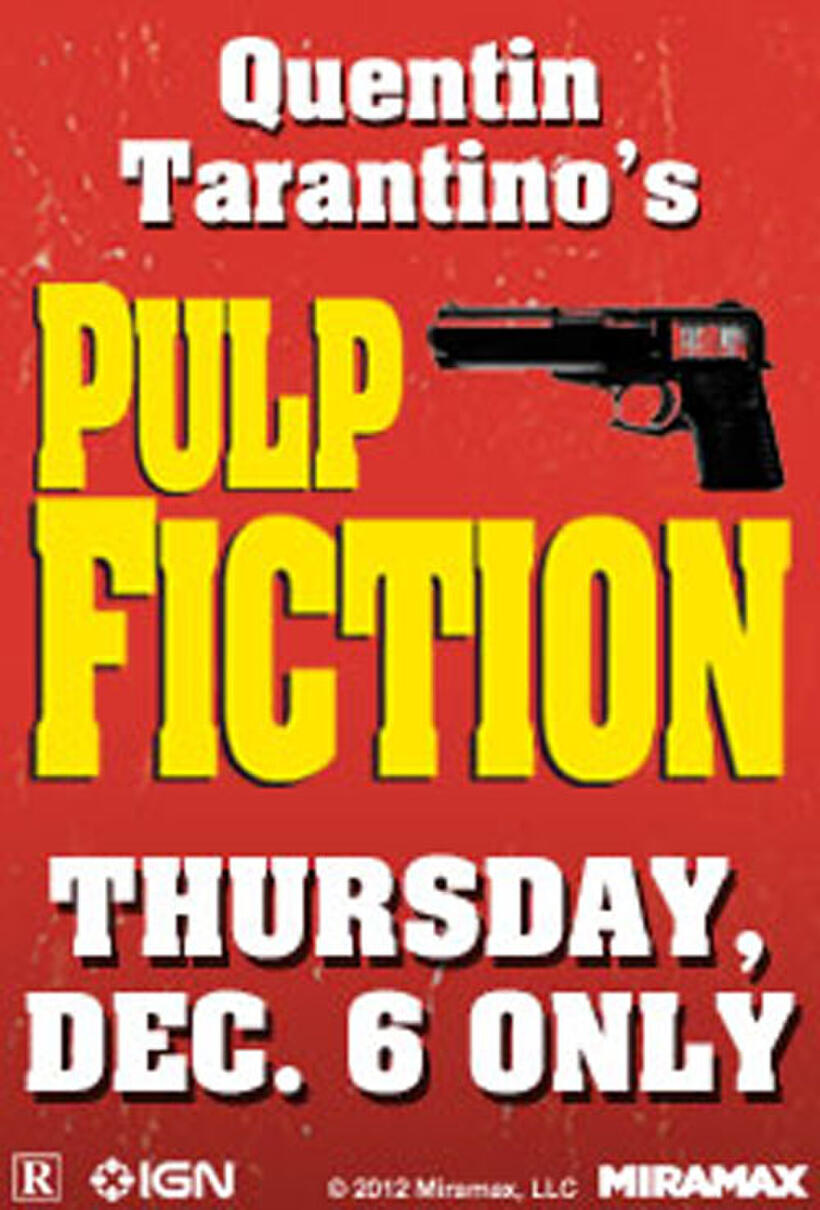 Poster art for "Tarantino XX: Pulp Fiction Event."