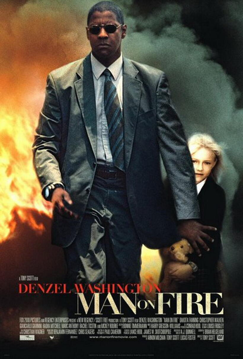 Poster art for "Man on Fire."