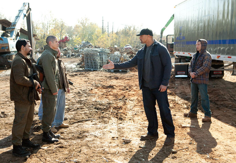 Fernandez Osvaldo, JD Pardo, Dwayne Johnson and Jon Bernthal in "Snitch."