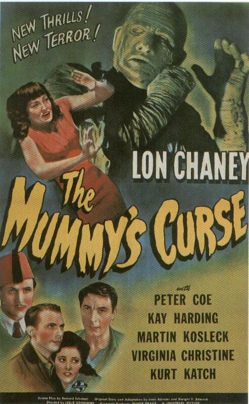 Poster art for "The Mummy's Curse."