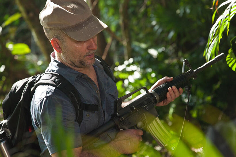 A scene from "A Dark Truth."