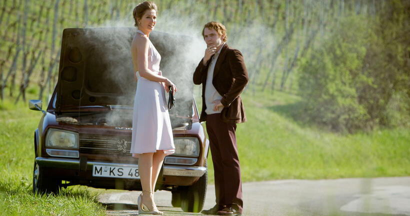 Alexandra Maria Lara and Daniel Bruhl in "Rush."