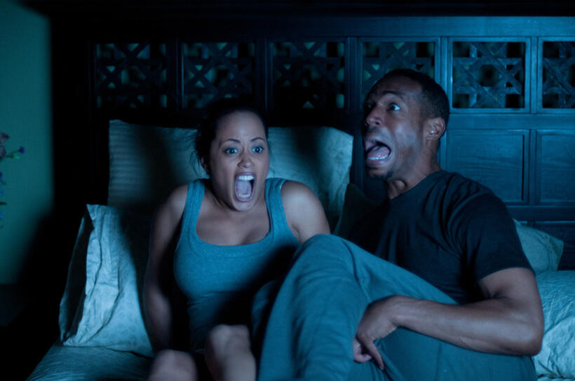 Essence Atkins and Marlon Wayans in "A Haunted House."