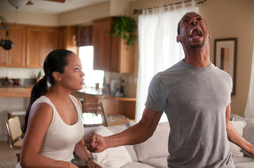 Essence Atkins and Marlon Wayans in "A Haunted House."