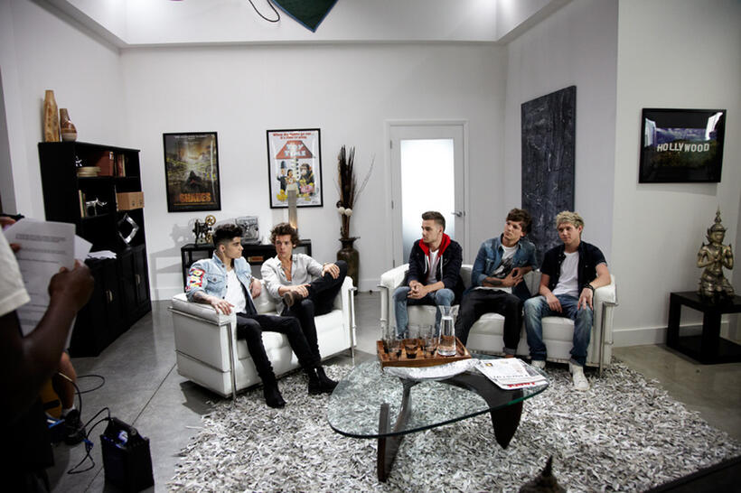 Zayn Malik, Harry Styles, Liam Payne, Louis Tomlinson and Niall Horan in "One Direction: This Is Us."