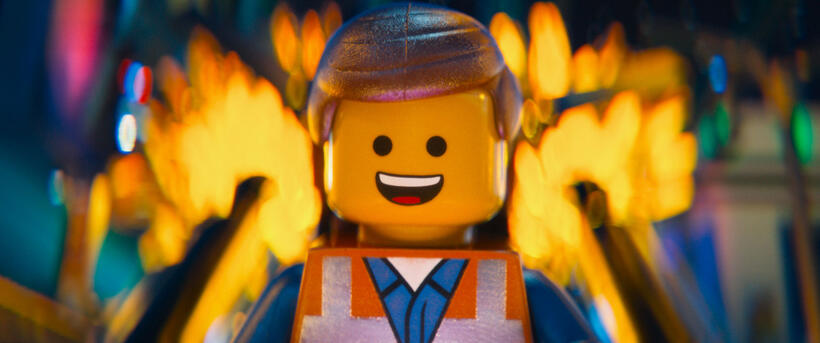 Emmet voiced by Chris Pratt in "The LEGO Movie."