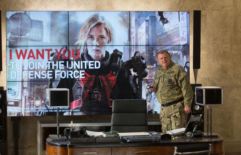 Brendan Gleeson as General Brigham in "Edge of Tomorrow."