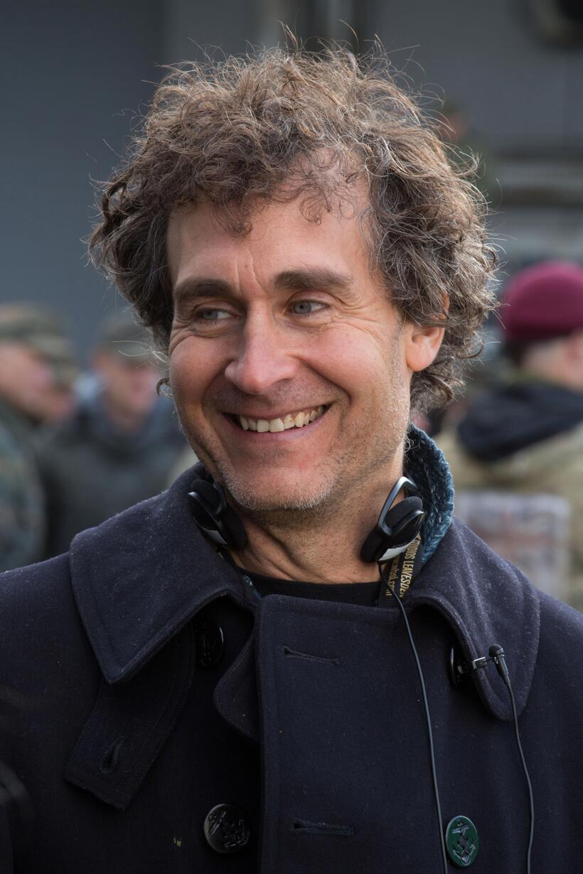 Director Doug Liman on the set of "Edge of Tomorrow."