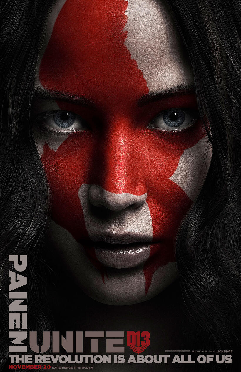 Character poster for "The Hunger Games: Mockingjay - Part 2."
