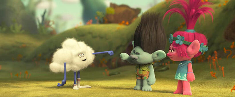 A scene from "Trolls."