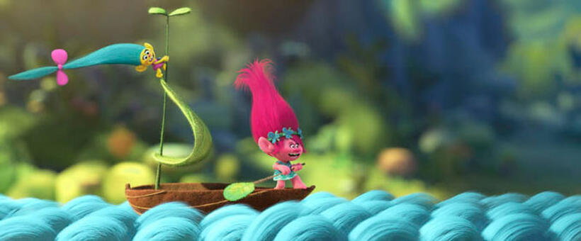 A scene from "Trolls."