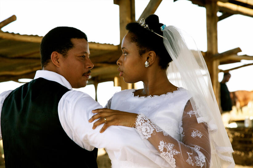 Terrence Howard and Jennifer Hudson in "Winnie Mandela."