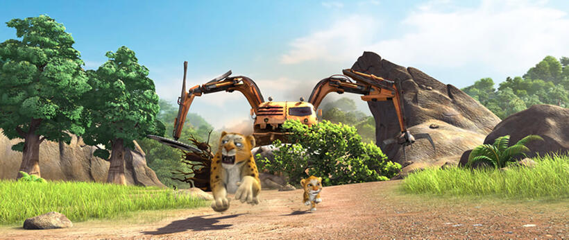 A scene from "Delhi Safari."