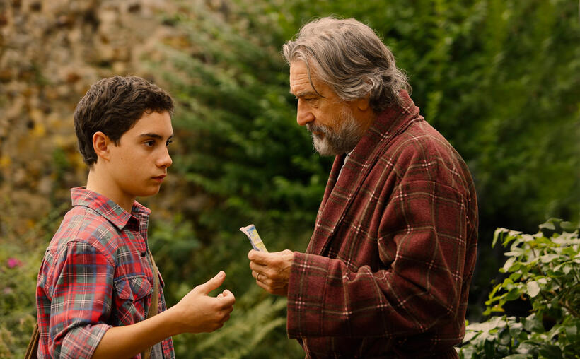John D'Leo and Robert De Niro in "The Family."