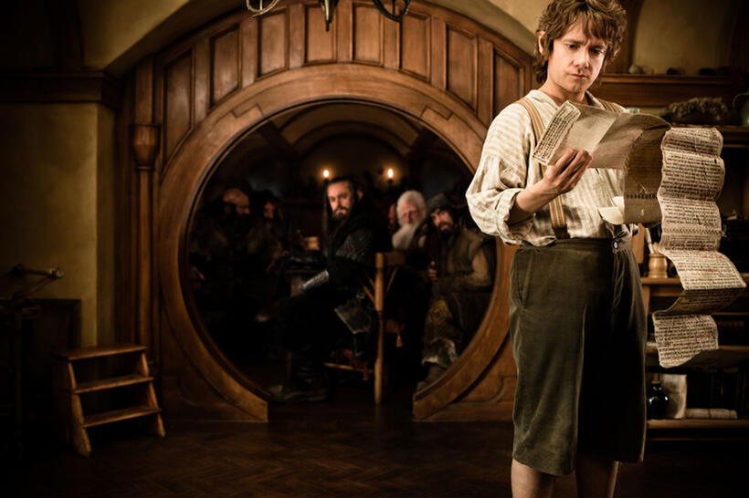 Martin Freeman as Bilbo Baggins in "The Hobbit: An Unexpected Journey."