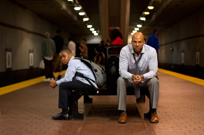 Michael Rainey, Jr. as Woody and Common as Vincent in "Luv."