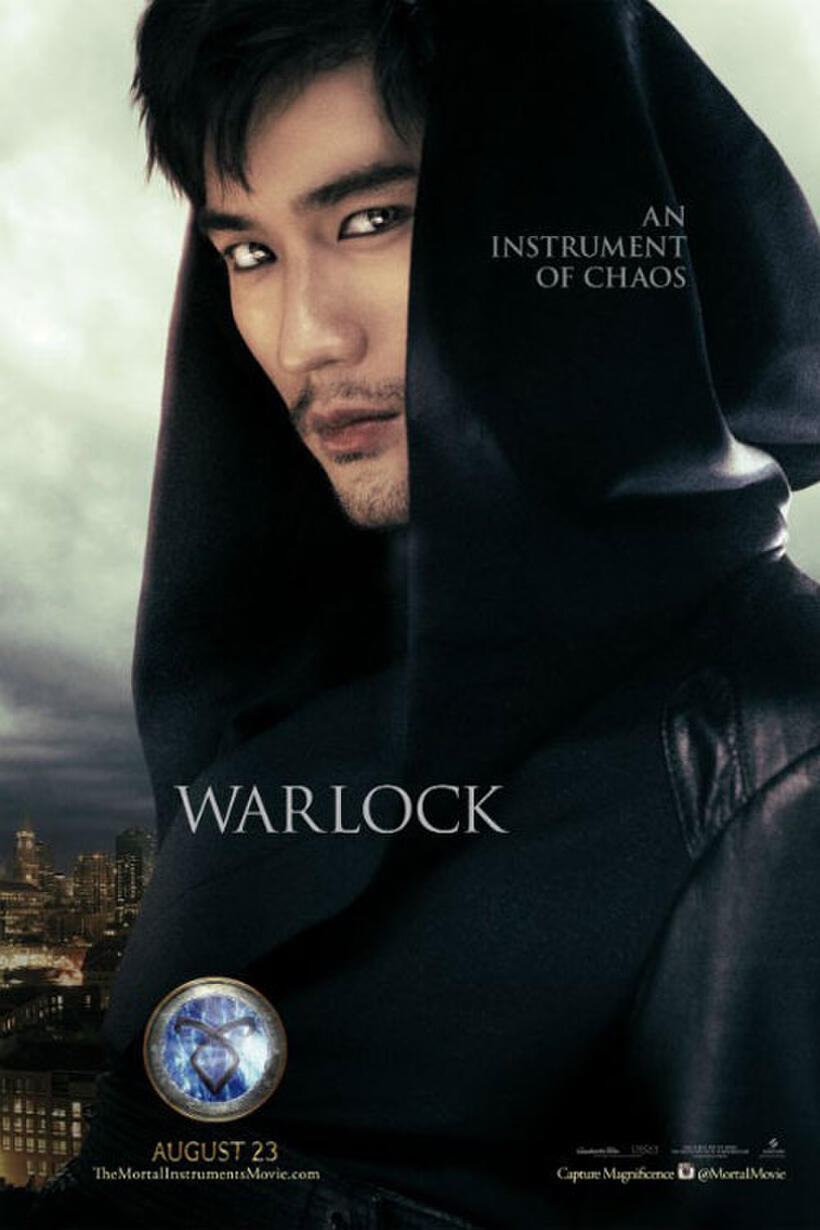 Character poster for "The Mortal Instruments: City of Bones."