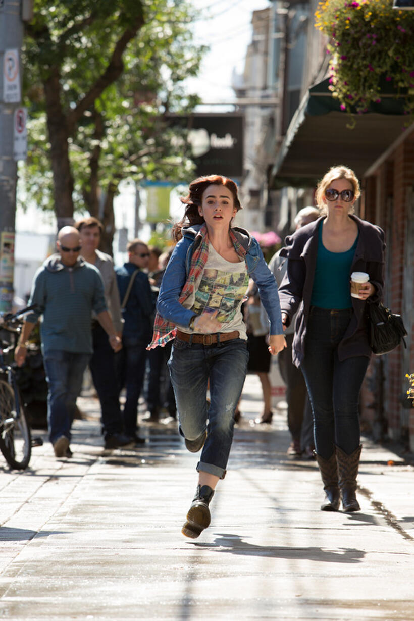 Lily Collins as Clary Fray in "The Mortal Instruments: City of Bones."
