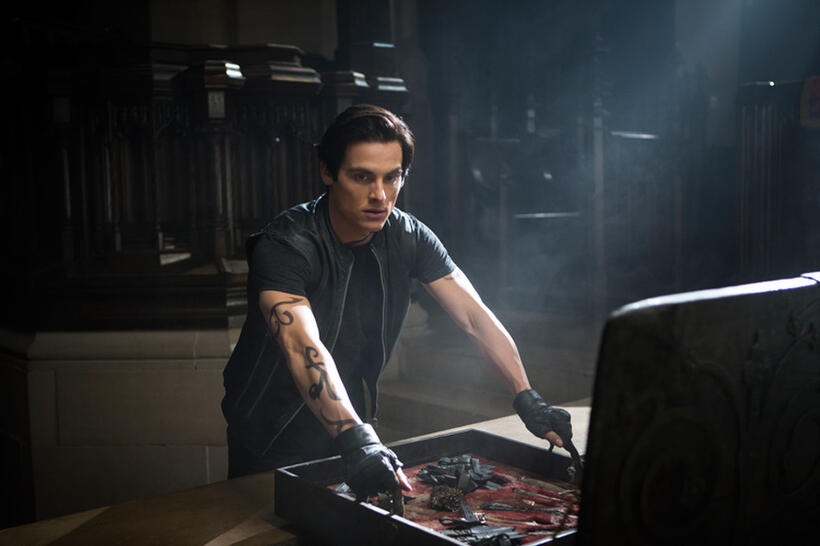 Kevin Zegers as Alec in "The Mortal Instruments: City of Bones."