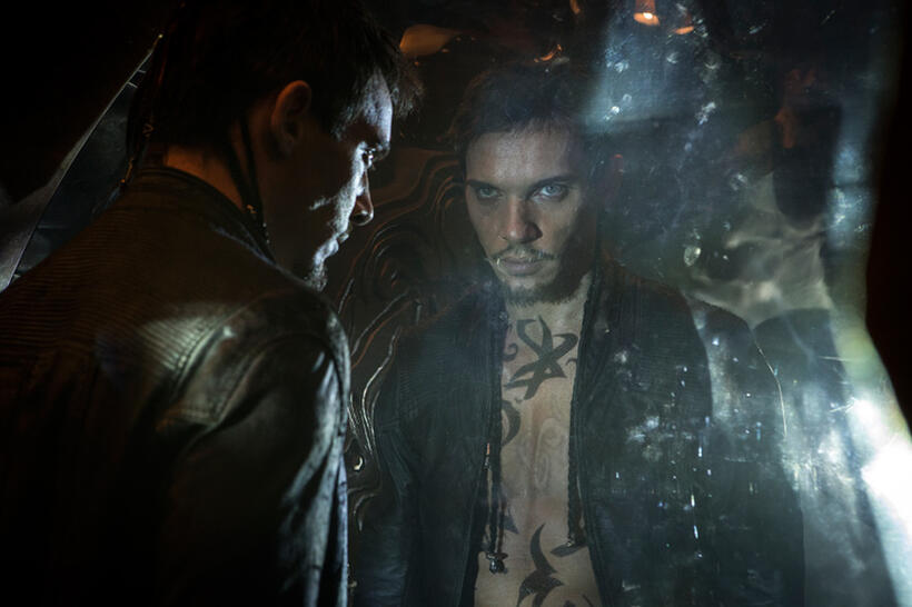 Jonathan Rhys Meyers as Valentine in "The Mortal Instruments: City of Bones."