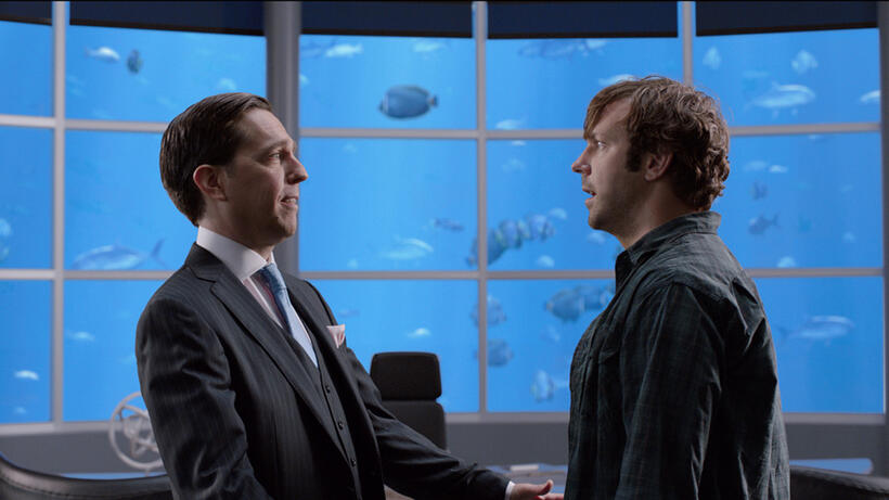 Ed Helms as Brad Gurdlinger and Jason Sudeikis as David Clark in "We're the Millers."