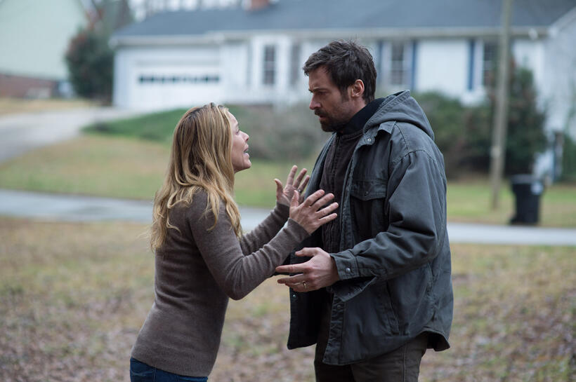 Maria Bello as Grace Dover and Hugh Jackman as Keller Dover in "Prisoners."