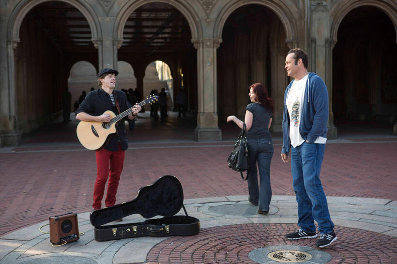 Dave Patten as Adam and Vince Vaughn as David Wozniak in "Delivery Man."