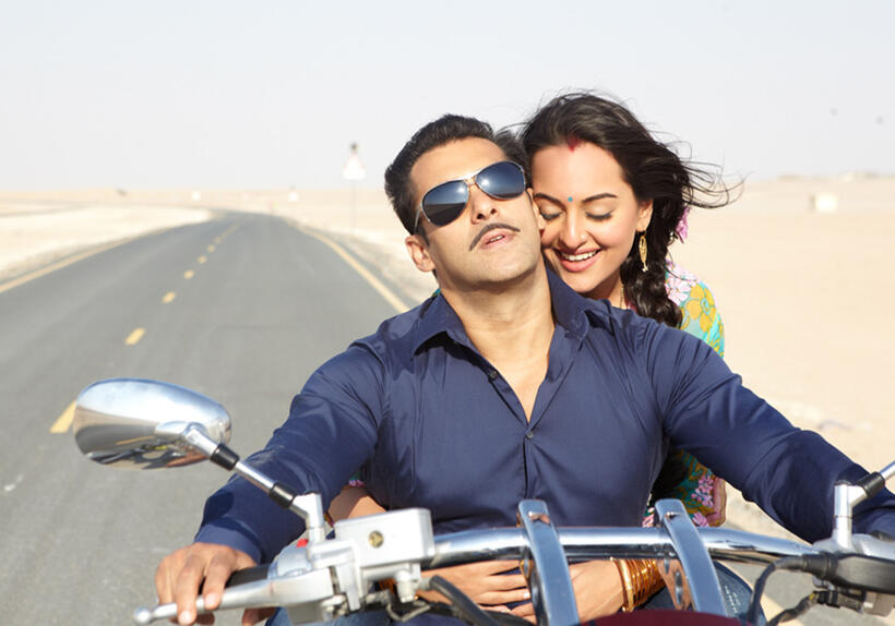 Salman Khan and Sonakshi Sinha in "Dabangg 2."