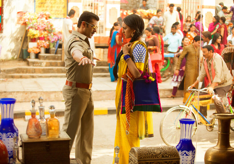 Salman Khan and Sonakshi Sinha in "Dabangg 2."