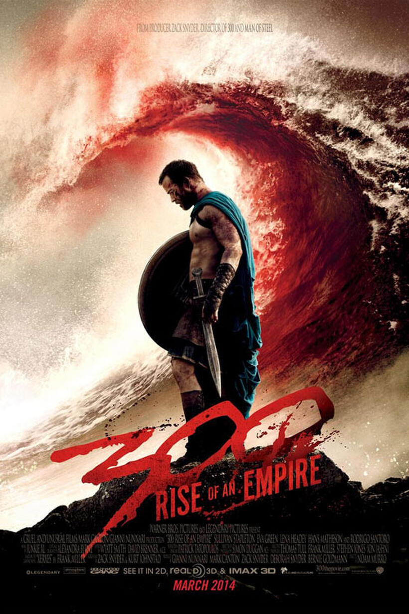 Poster art for "300: Rise of an Empire 3D."