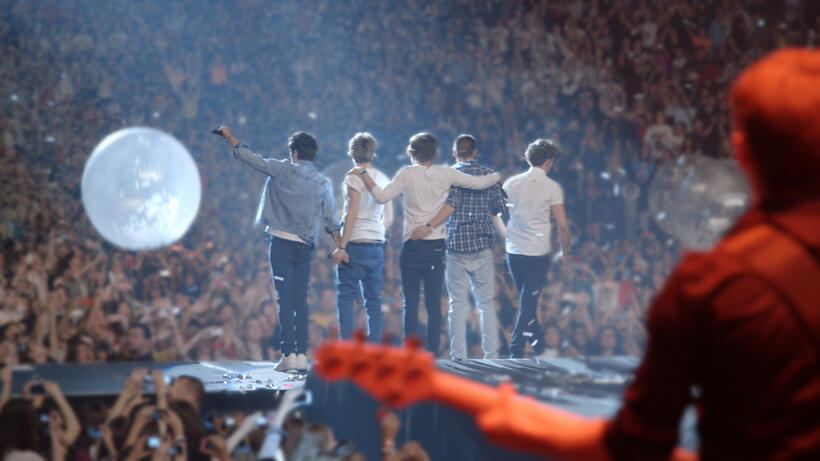Zayn Malik, Niall Horan, Harry Styles, Liam Payne and Louis Tomlinson in "One Direction: This Is Us."