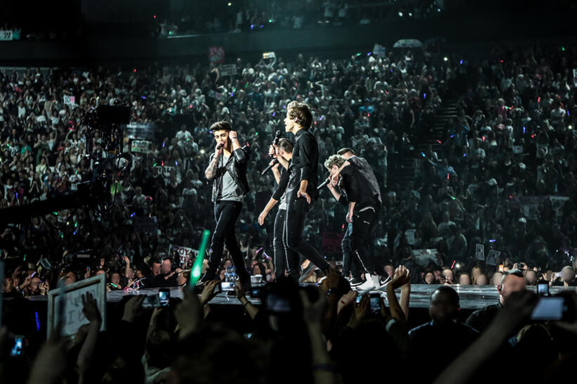 A scene from "One Direction: This Is Us."