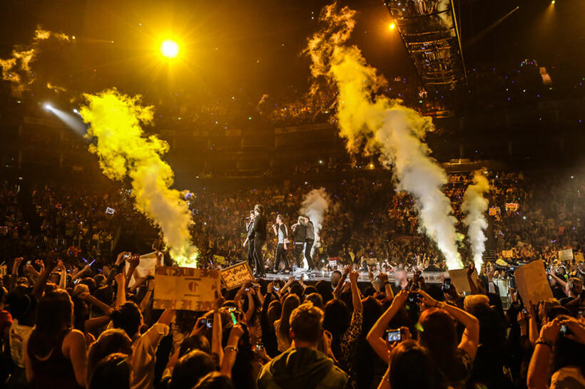 A scene from "One Direction: This Is Us."