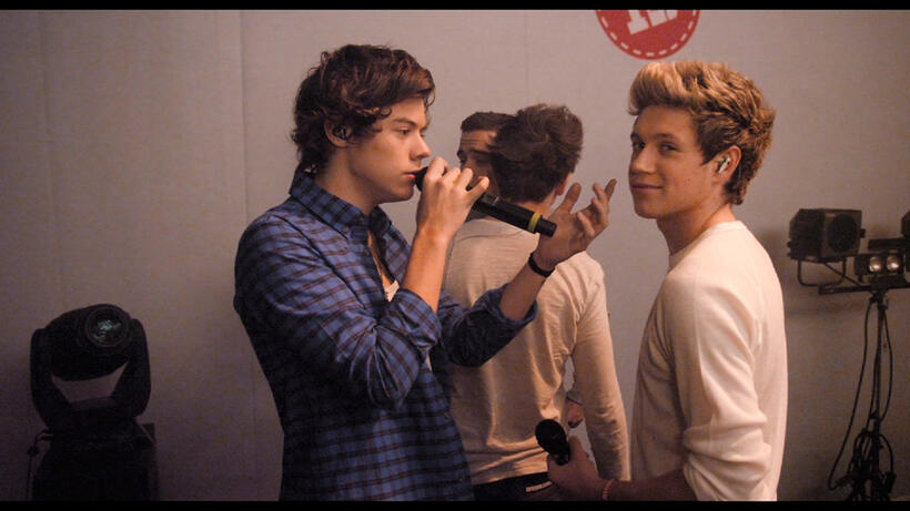 Harry Styles and Niall Horan in "One Direction: This Is Us."