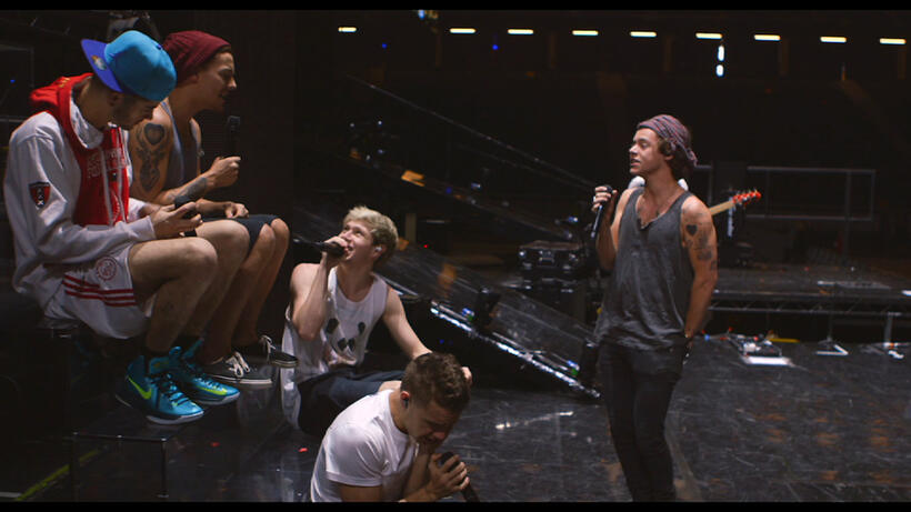 Zayn Malik, Louis Tomlinson, Niall Horan, Liam Payne and Harry Styles in "One Direction: This Is Us."