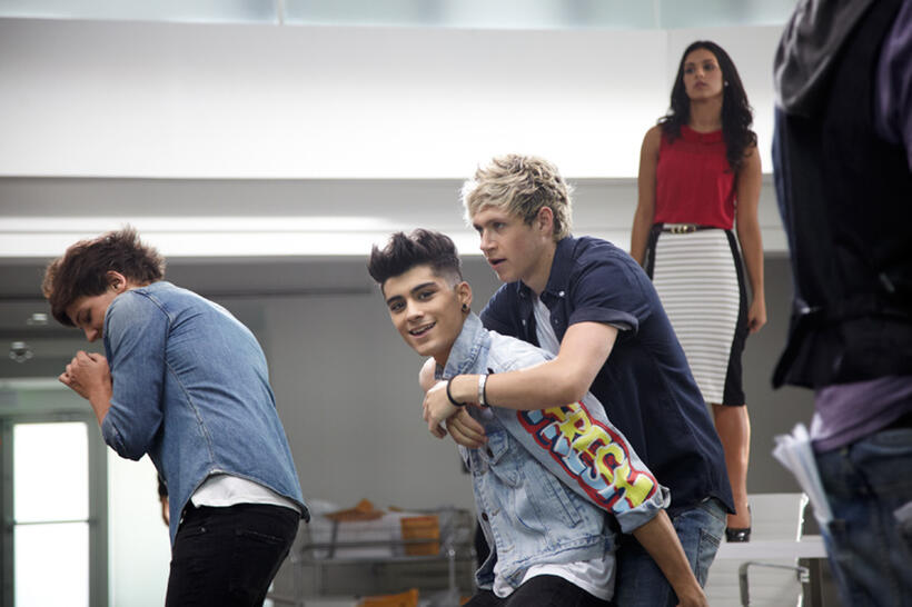 Louis Tomlinson, Zayn Malik and Niall Horan in "One Direction: This Is Us."