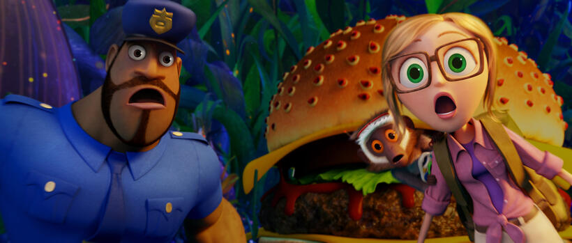 A scene from "Cloudy with a Chance of Meatballs 2."