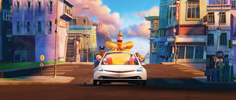A scene from "Cloudy with a Chance of Meatballs 2."