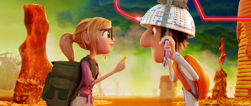 A scene from "Cloudy with a Chance of Meatballs 2."