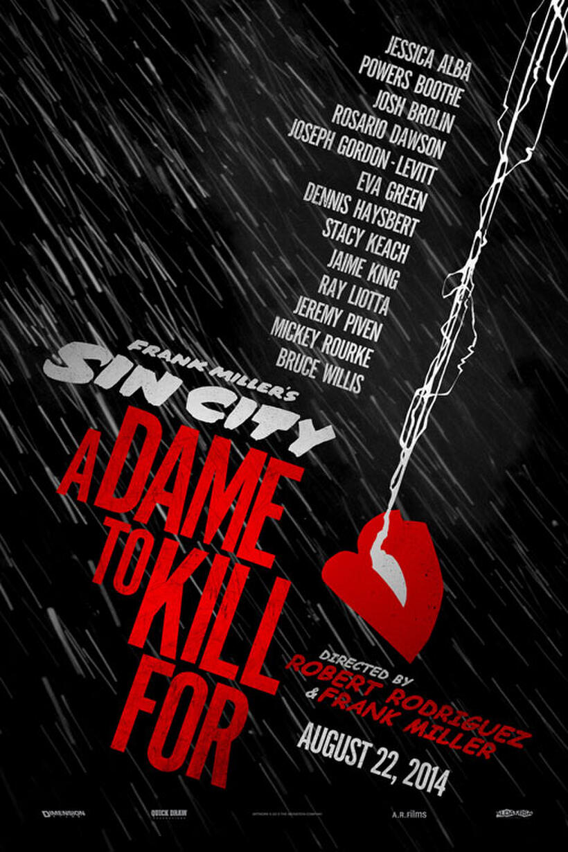 Poster art for "Sin City: A Dame to Kill For 3D."