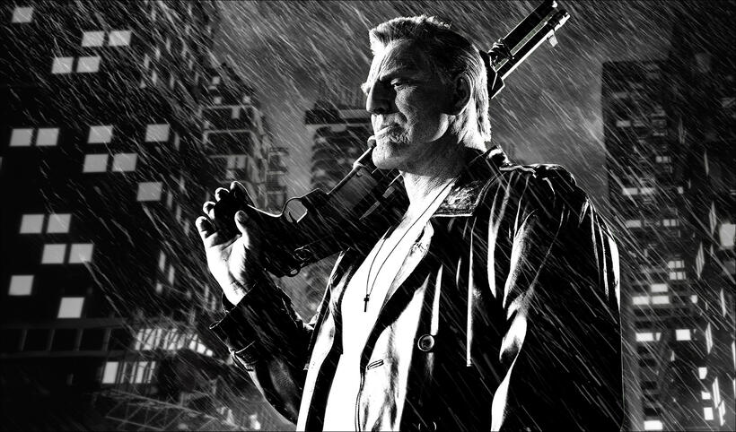Mickey Rourke in "Sin City: A Dame to Kill For."