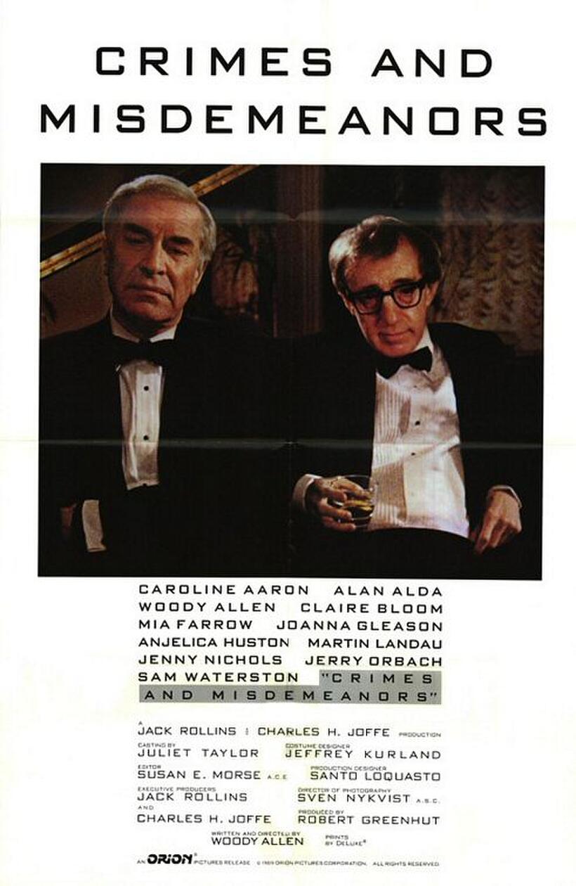 Poster art for "Crimes and Misdemeanors."