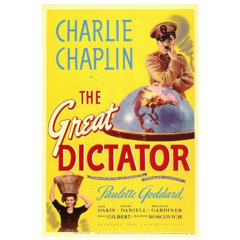Poster art for "The Great Dictator."