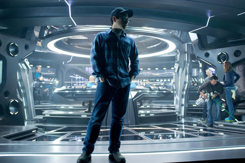 Director J.J. Abrams on the set of "Star Trek into Darkness."