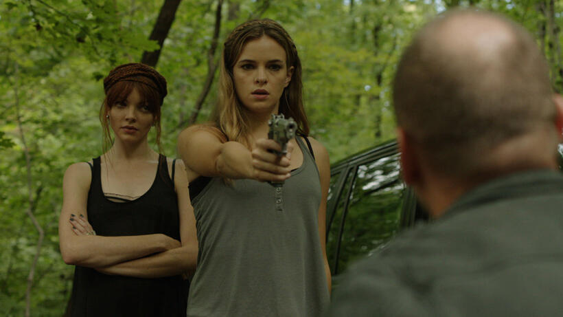 Nicole LaLiberte, Danielle Panabaker and Andrew Howard in "Girls Against Boys."