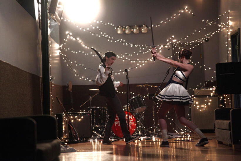 Liam Aiken and Nicole LaLiberte in "Girls Against Boys."